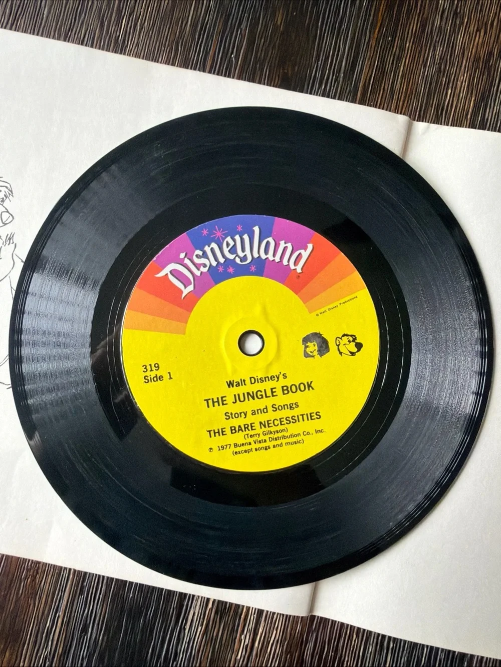 Disney The Jungle Book Picture & Record Set - Blue and Green Cover